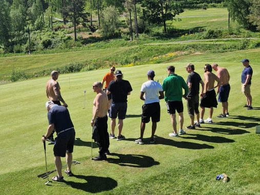 Golfbanen, en pause fra fengselet. Deltagere fra Oslo fengsel, avd. TOG.