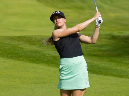 Proffgolfer blir samarbeidspartner. Michelle Forsland.